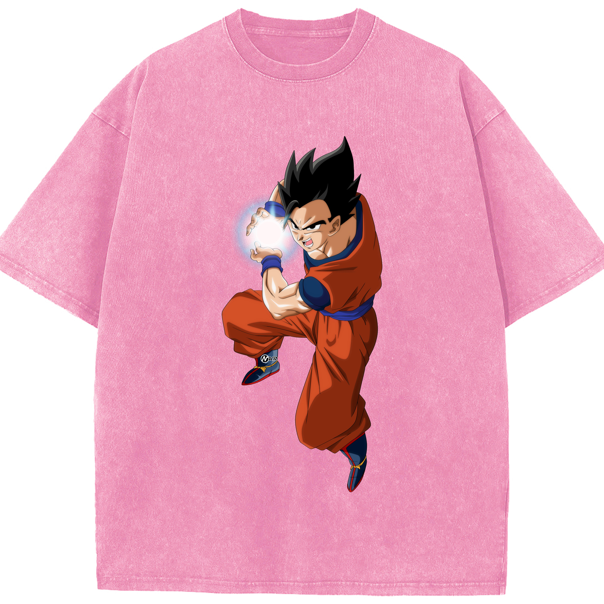 （画像用） ドラゴンボール 孫 悟飯（そんごはん）DRAGON BALL Son Gohan 綿100% ヴィンテージ風 半袖Tシャツ（フロントプリント）